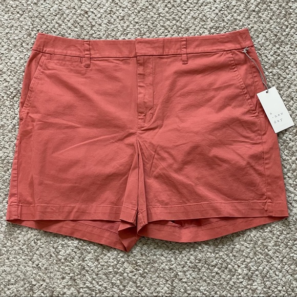 Chino Shorts Stretch 5” Inseam Flat Front - Picture 1 of 8